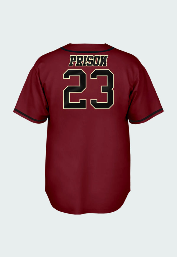 Camisa de Baseball Jersey 23 Vinho