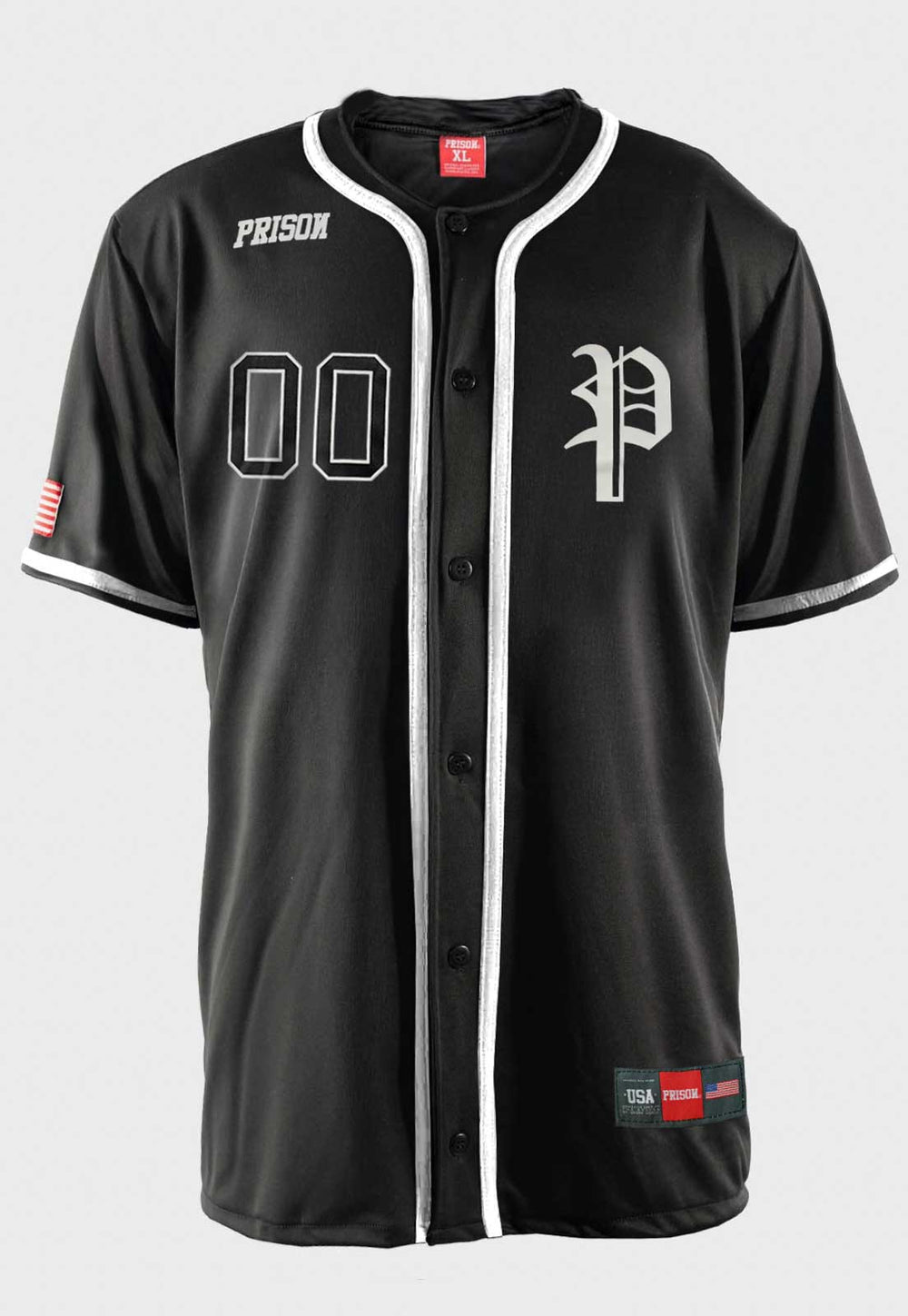 Camisa de Baseball 00 USA Preta
