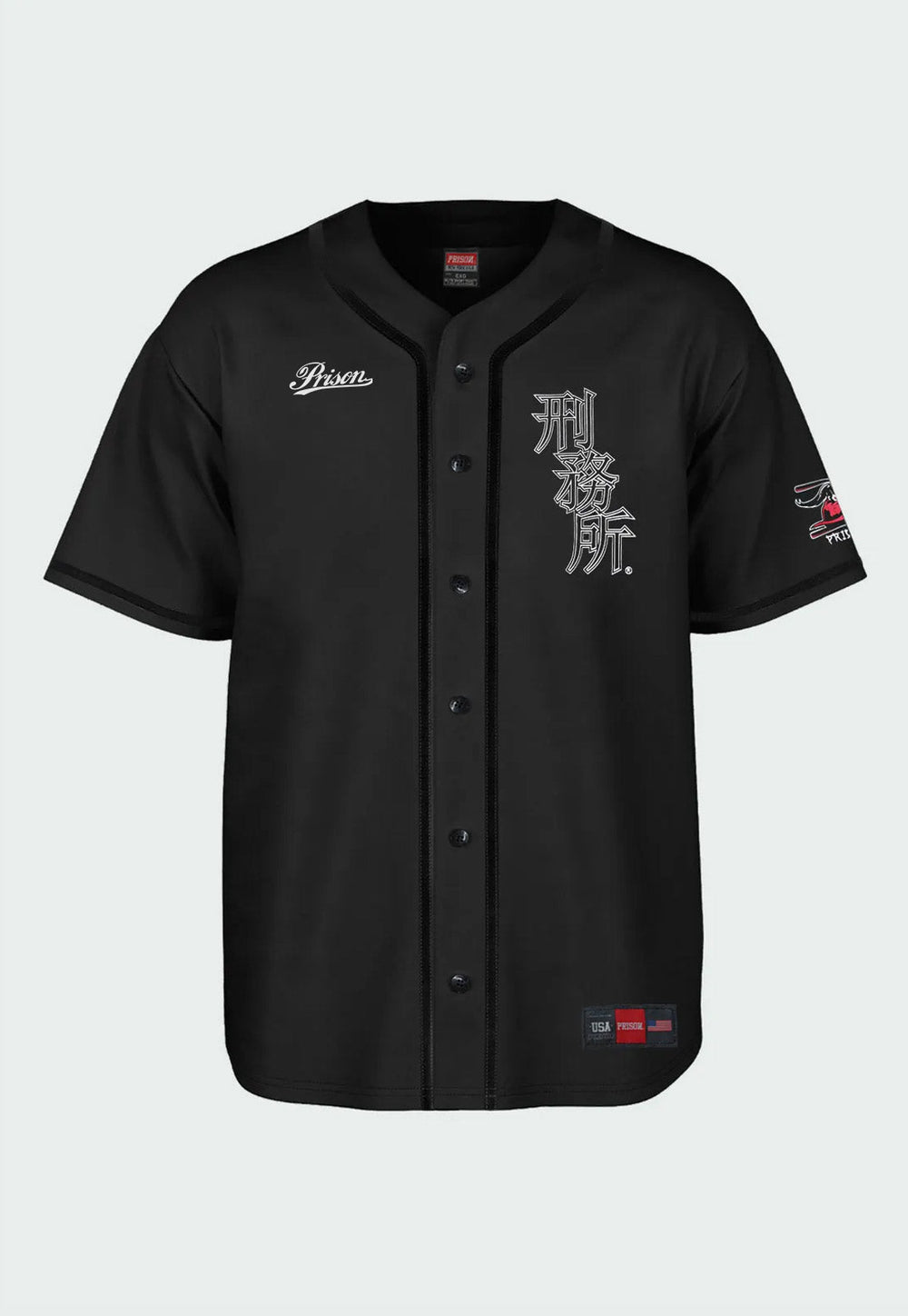 Camisa de Baseball Samurai Preta