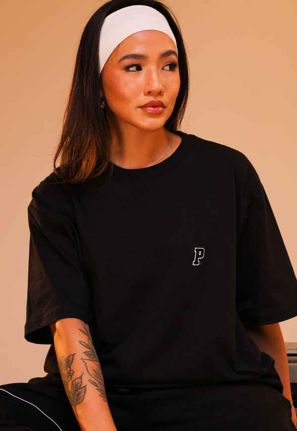 Camiseta Streetwear Logo Minimalist Preta