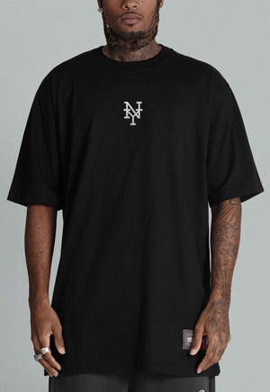 Camiseta Oversized New York Preta