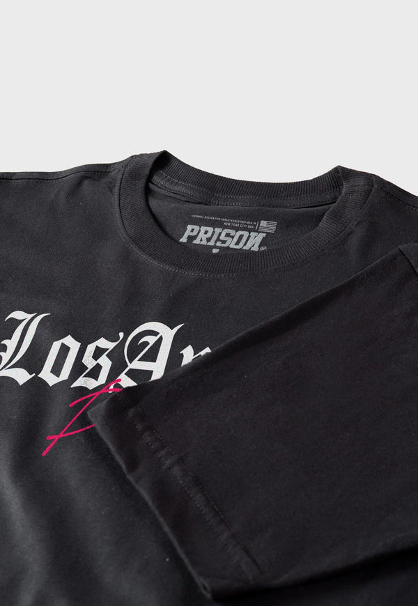 Camiseta Streetwear Los Angeles Preta