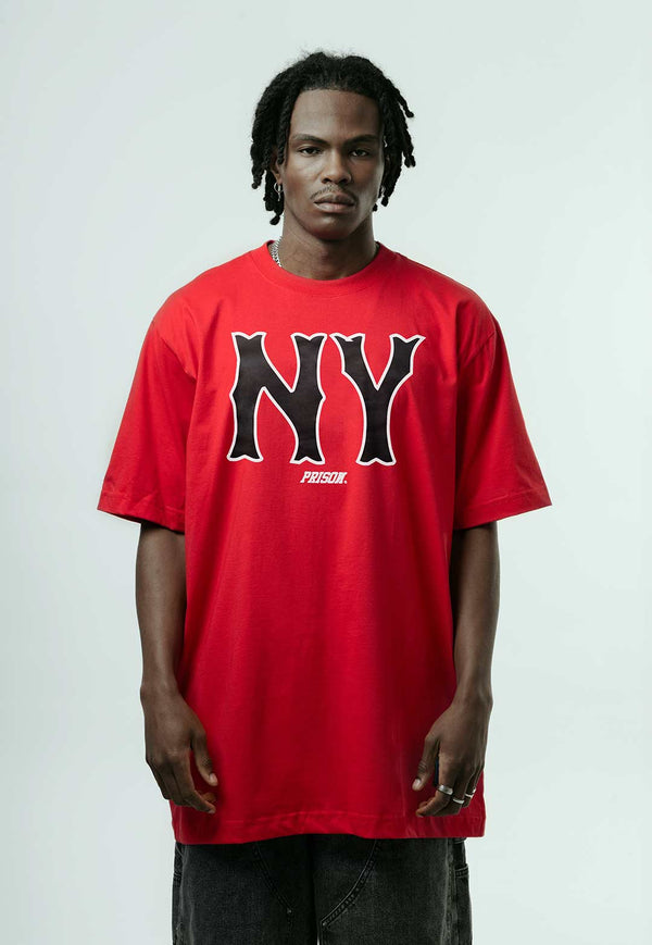 Camiseta New York Street Vermelha