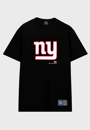 Camiseta Prison x NFL Giants Logo Preta