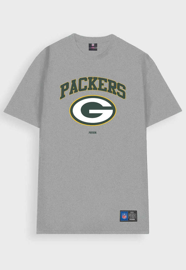 Camiseta Prison x NFL Green Bay Packers Cinza
