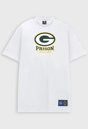 Camiseta Prison x NFL Green Bay Packers Branca
