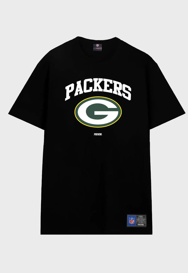 Camiseta Prison x NFL Green Bay Packers Preta