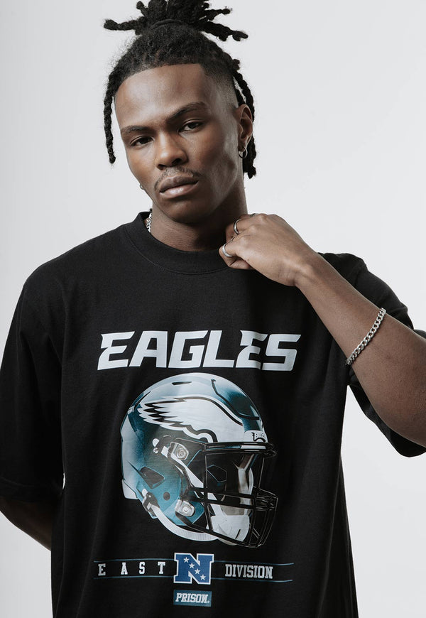 Camiseta Prison x NFL Philadelphia Eagles Preta
