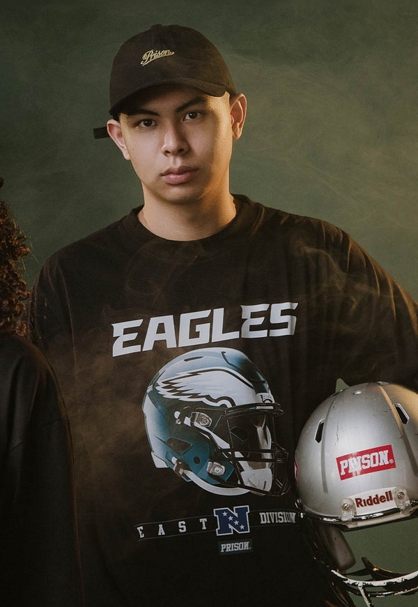 Camiseta Prison x NFL Philadelphia Eagles Preta