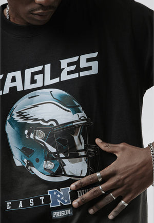 Camiseta Prison x NFL Philadelphia Eagles Preta