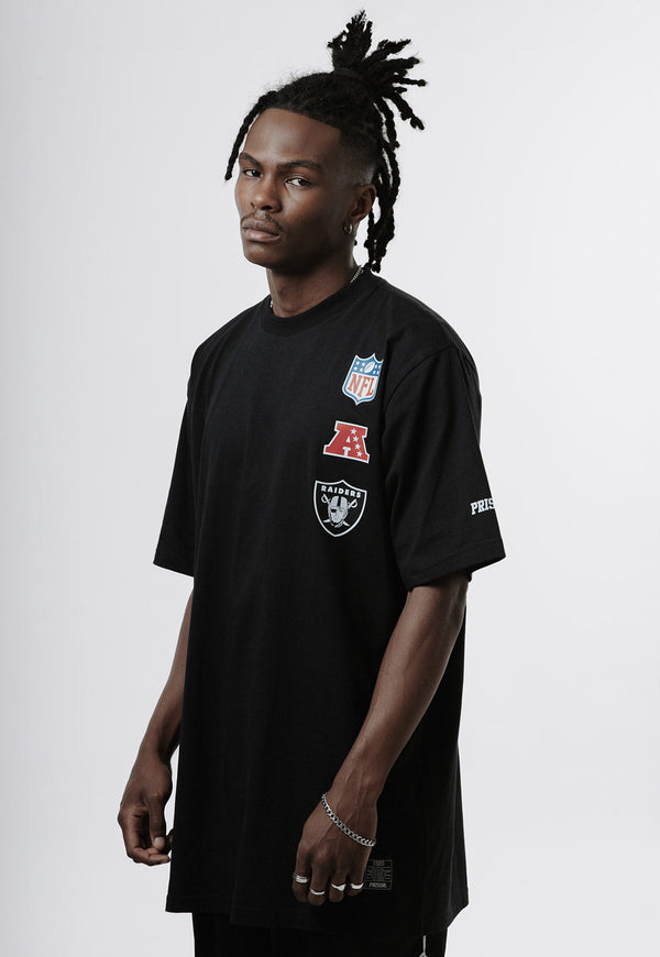 Camiseta Prison x NFL Raiders Afc Preta