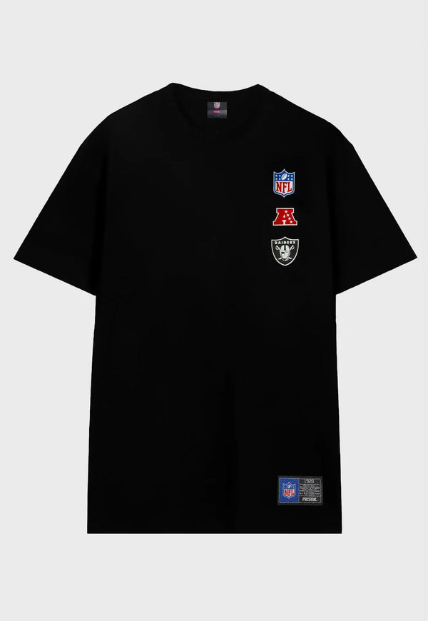 Camiseta Prison x NFL Raiders Afc Preta