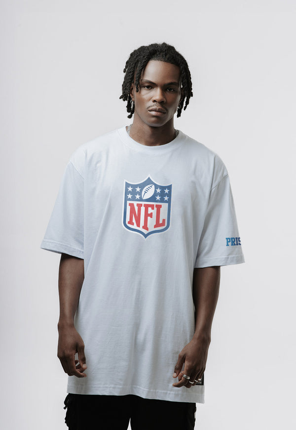 Camiseta Prison x NFL Shield Branca