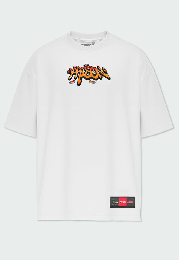 Camiseta Streetwear Grafite Boyz Branca