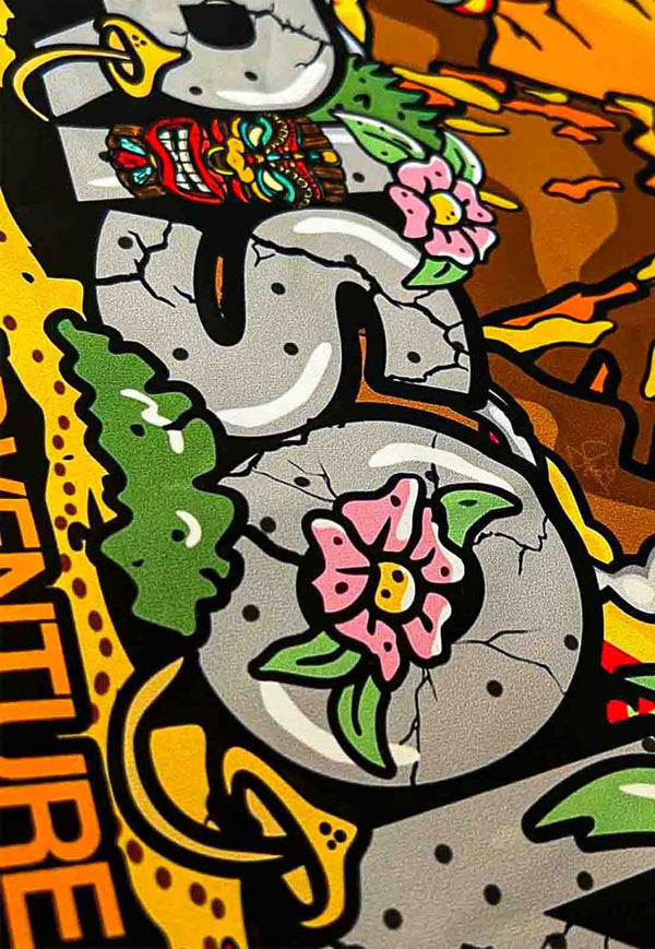 Camiseta Streetwear Oversized Island Preta