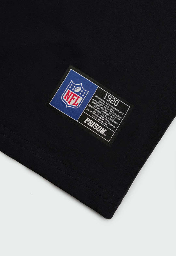 Camiseta Prison x NFL Shield Preta