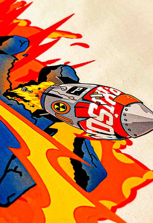 Camiseta Streetwear Nuclear Amarela