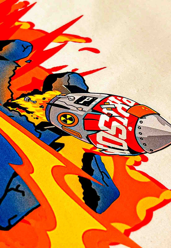 Camiseta Streetwear Nuclear Amarela