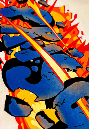 Camiseta Streetwear Nuclear Amarela