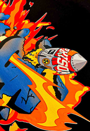 Camiseta Streetwear Oversized Nuclear Preta