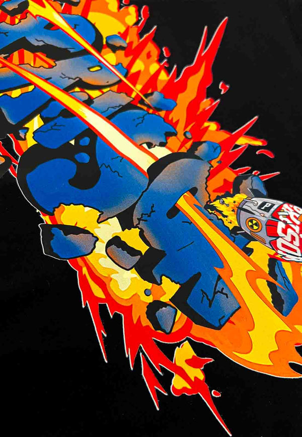 Camiseta Streetwear Oversized Nuclear Preta