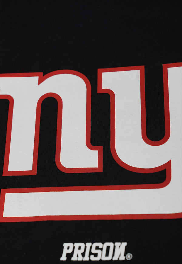 Camiseta Prison x NFL Giants Logo Preta
