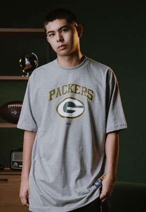 Camiseta Prison x NFL Green Bay Packers Cinza