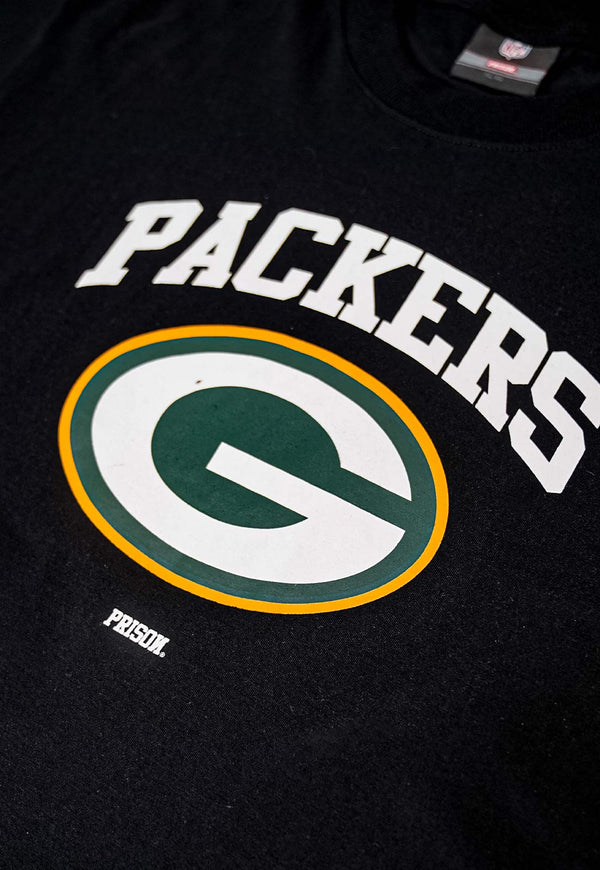 Camiseta Prison x NFL Green Bay Packers Preta