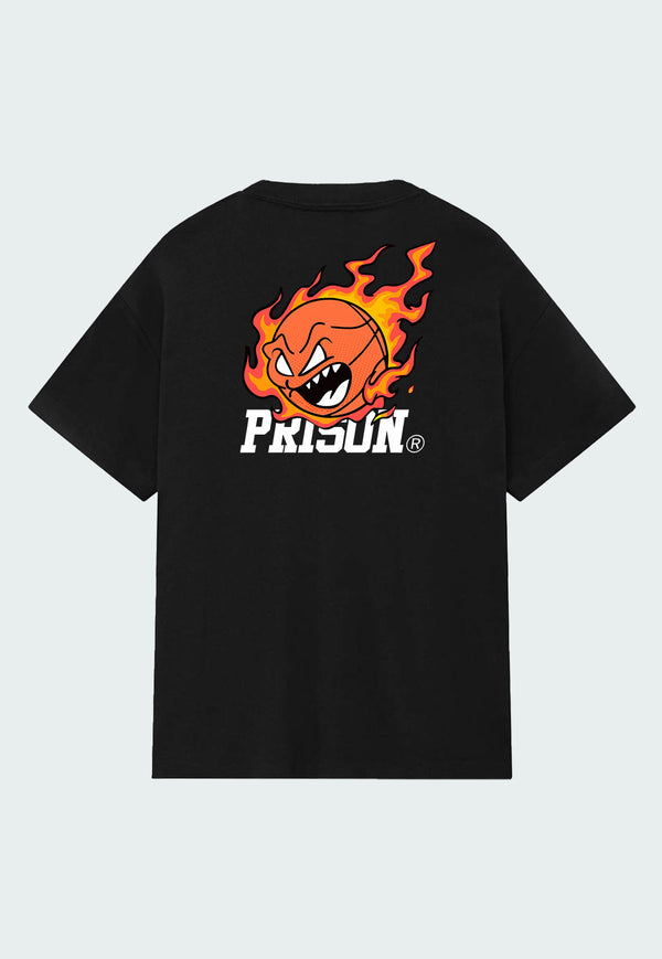 Camiseta Streetwear Basket Fireball Preta