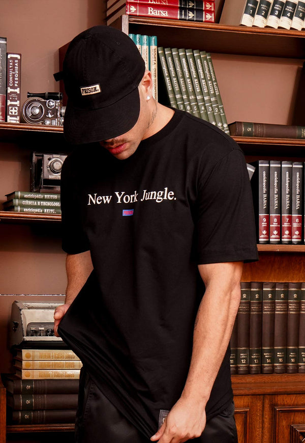 Camiseta Streetwear New York Jungle Preta