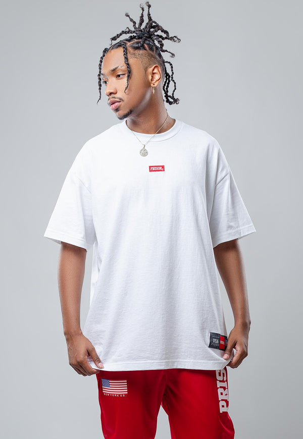 Camiseta Streetwear Logo Box Branca