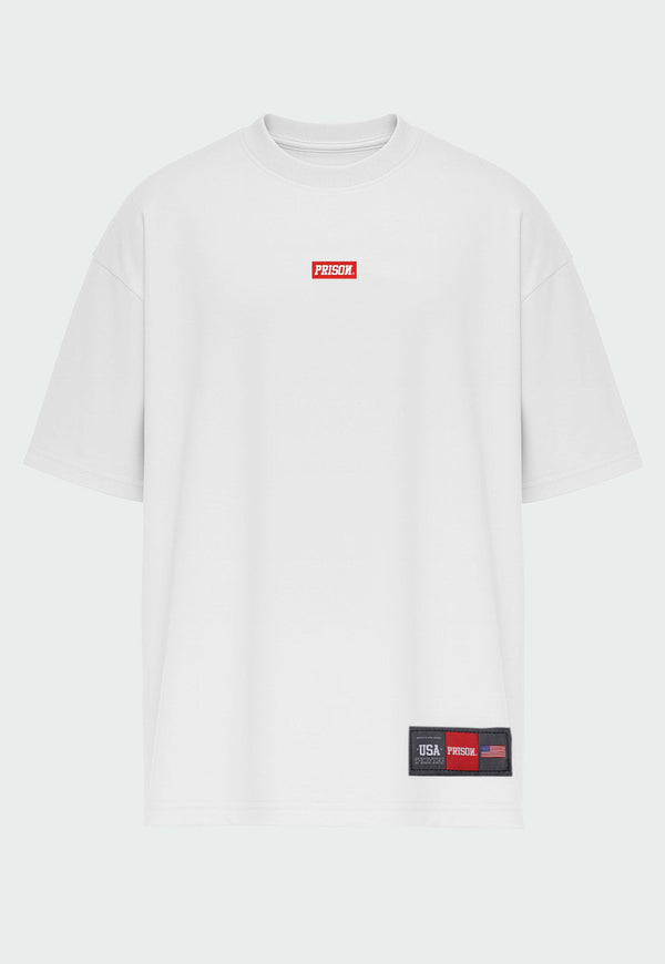 Camiseta Streetwear Logo Box Branca