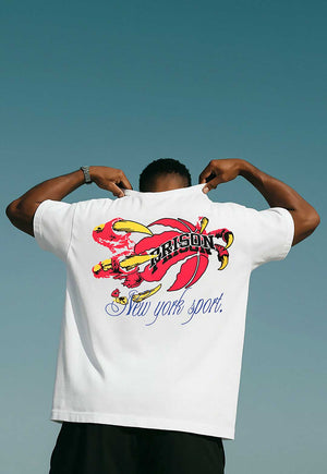 Camiseta Streetwear Dino Claw Branca