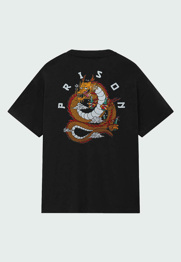 Camiseta Streetwear Dragon Fly Preta