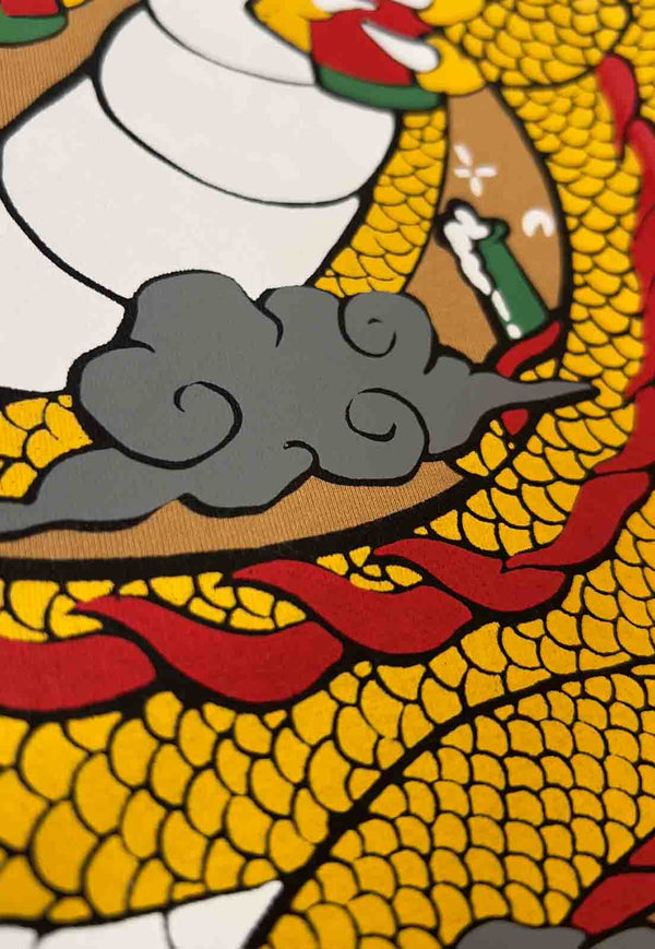 Camiseta Streetwear Dragon Fly Marrom