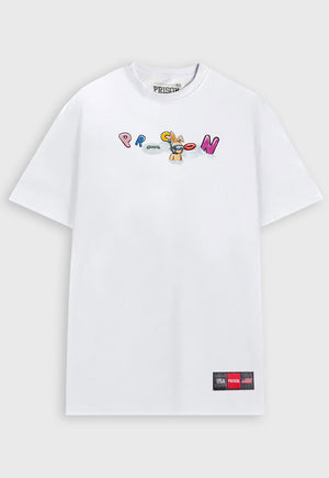 Camiseta Streetwear Logo Float Branca