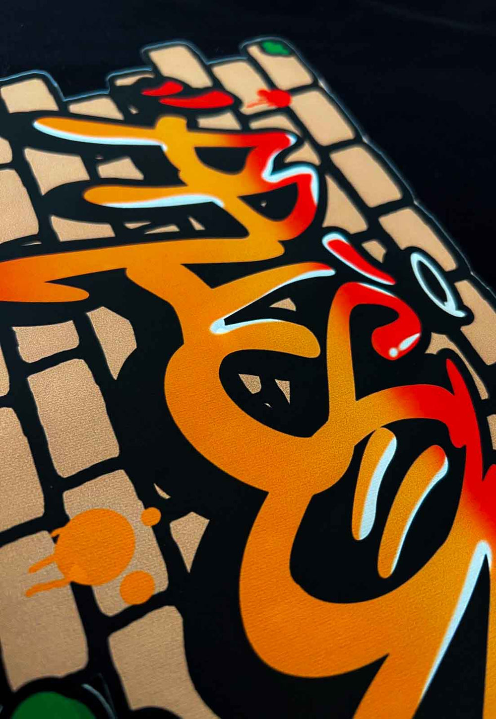 Camiseta Streetwear Oversized Graffiti Boyz Preta