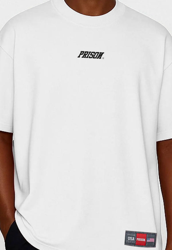 Camiseta Streetwear Logo Mid Branca