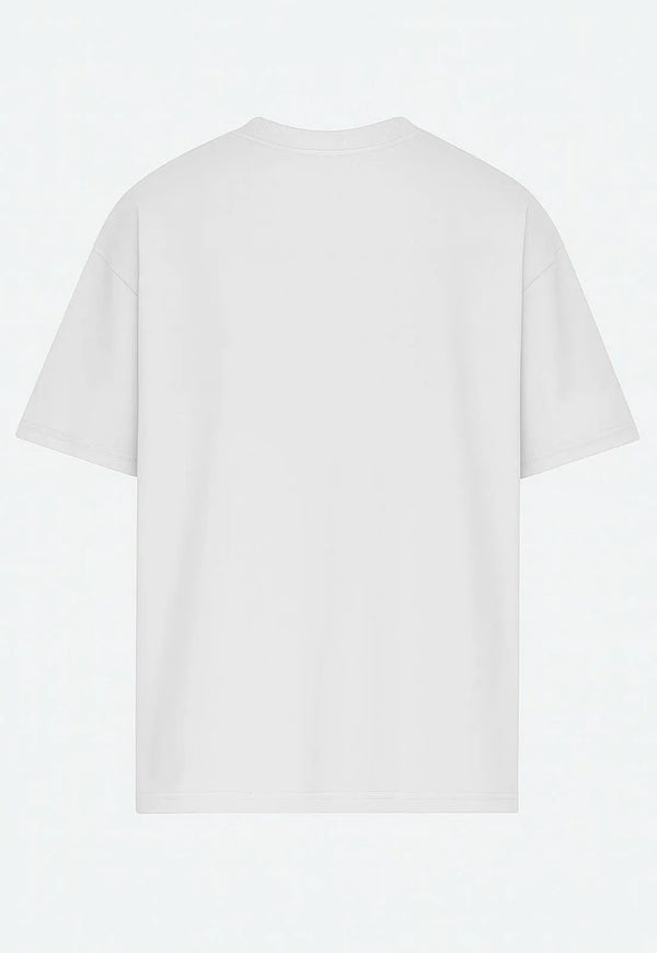 Camiseta Streetwear Logo Mid Branca