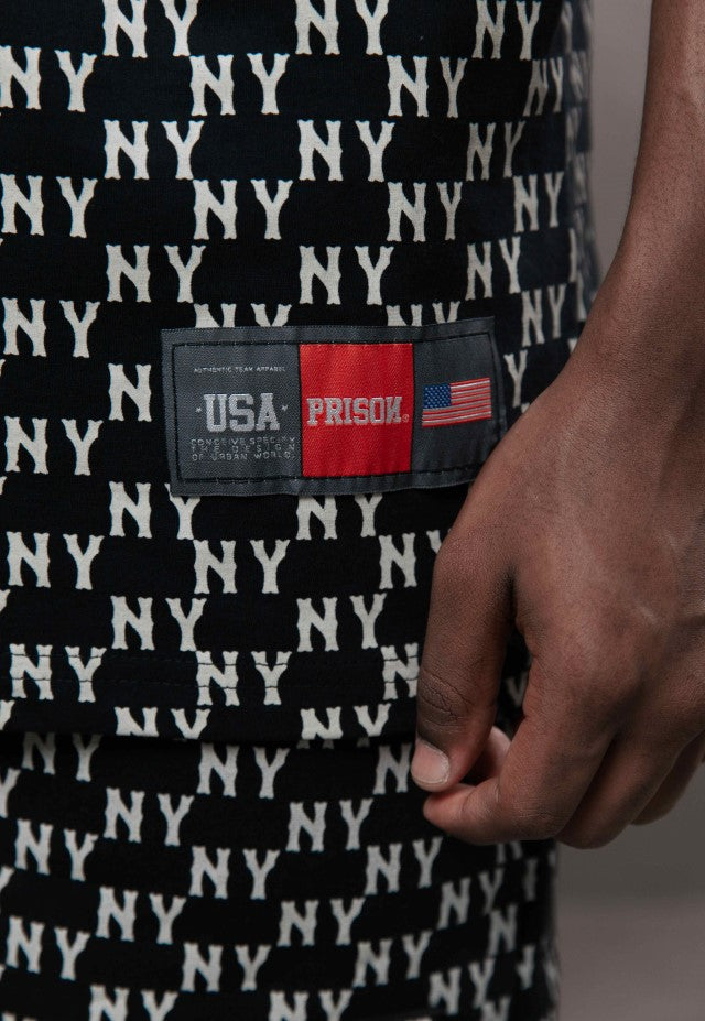 Camiseta Streetwear NY All Over Preta