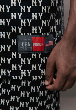 Camiseta Streetwear NY All Over Preta