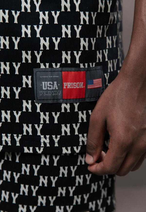 Camiseta Streetwear NY All Over Preta