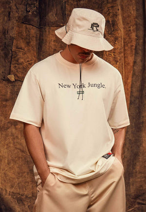 Camiseta Streetwear New York Jungle Off-white
