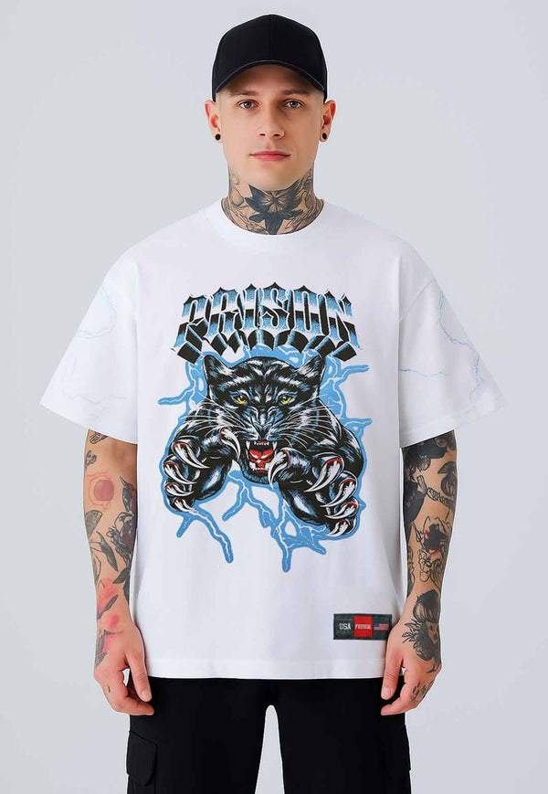 Camiseta Streetwear Panther Branca