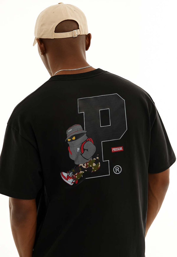 Camiseta Streetwear Logo Spy Preta