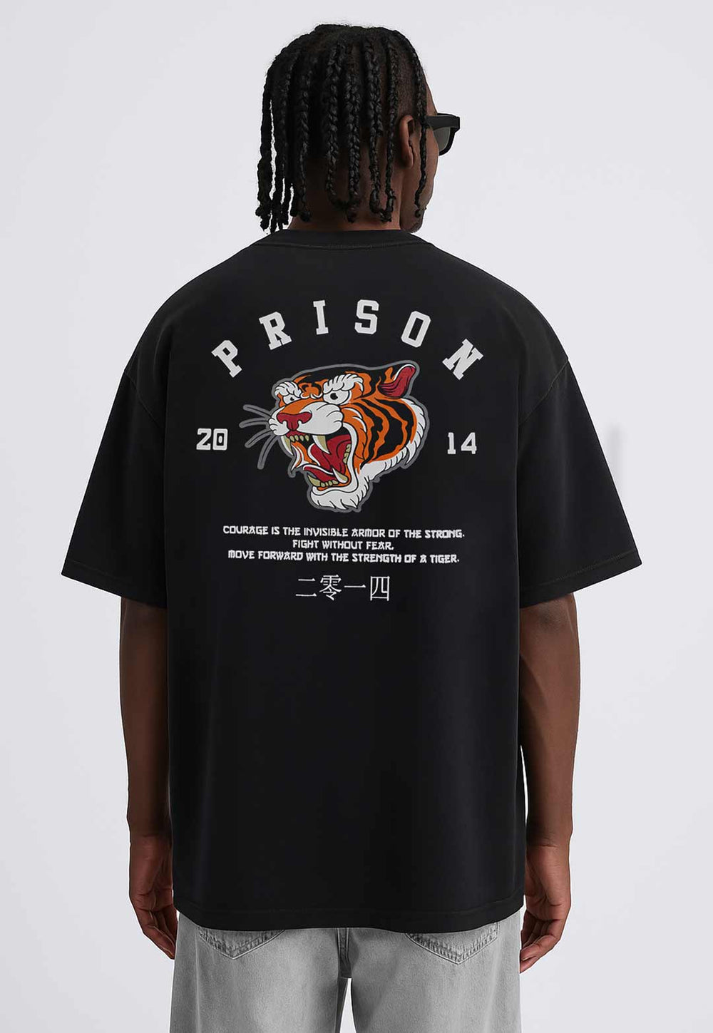 Camiseta Streetwear Tiger Preta