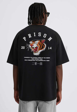 Camiseta Streetwear Tiger Preta
