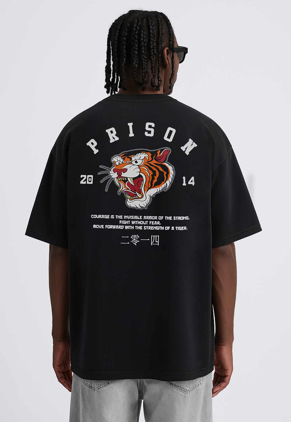 Camiseta Streetwear Tiger Preta