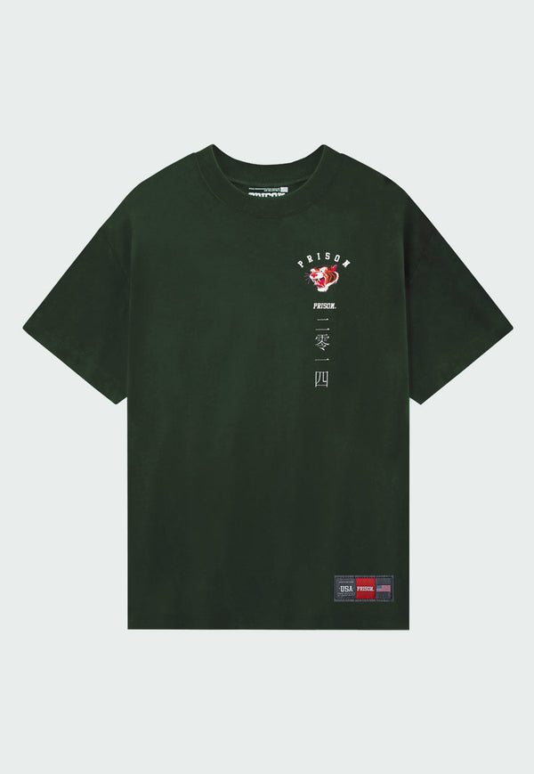 Camiseta Streetwear Tiger Verde