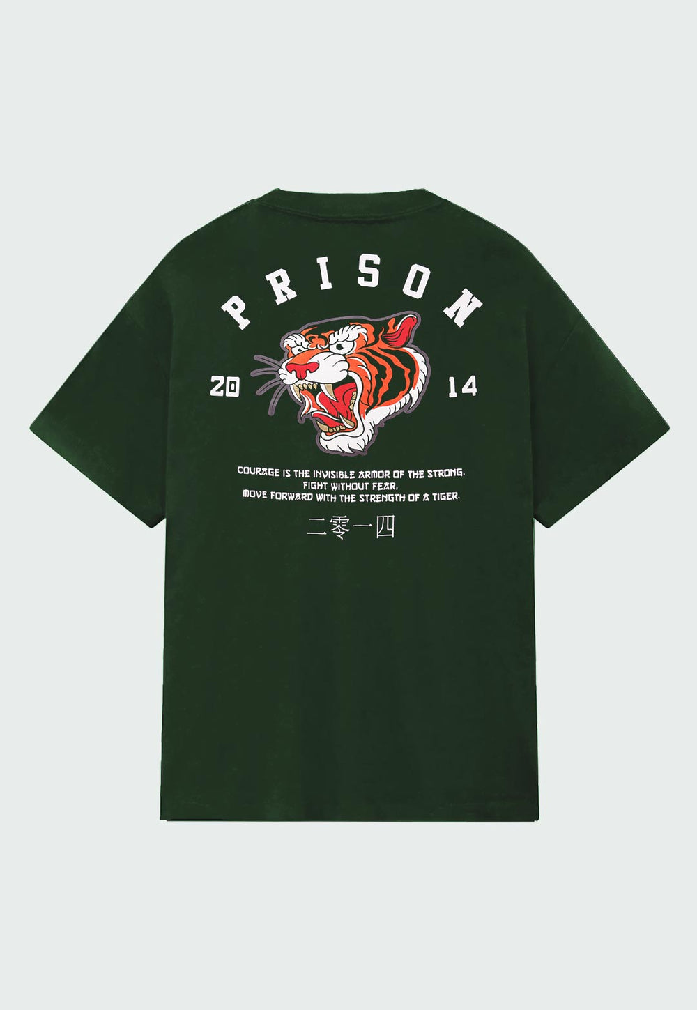 Camiseta Streetwear Tiger Verde